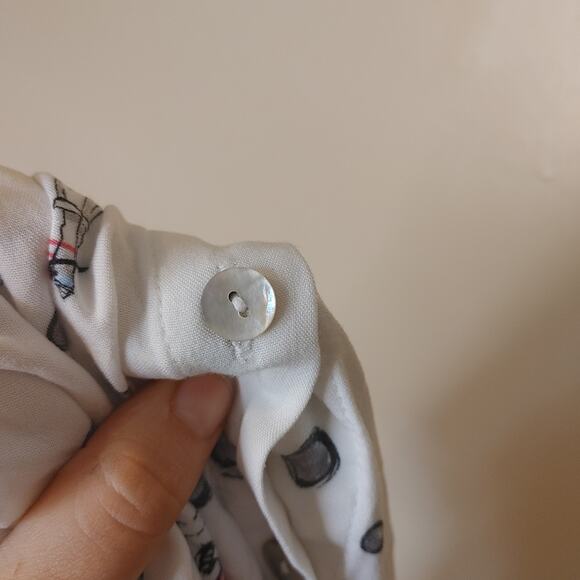 Dolcezza Size Small S Fashion Woman Button Up 3/4 Sleeve Top Soft Viscose - Picture 10 of 10